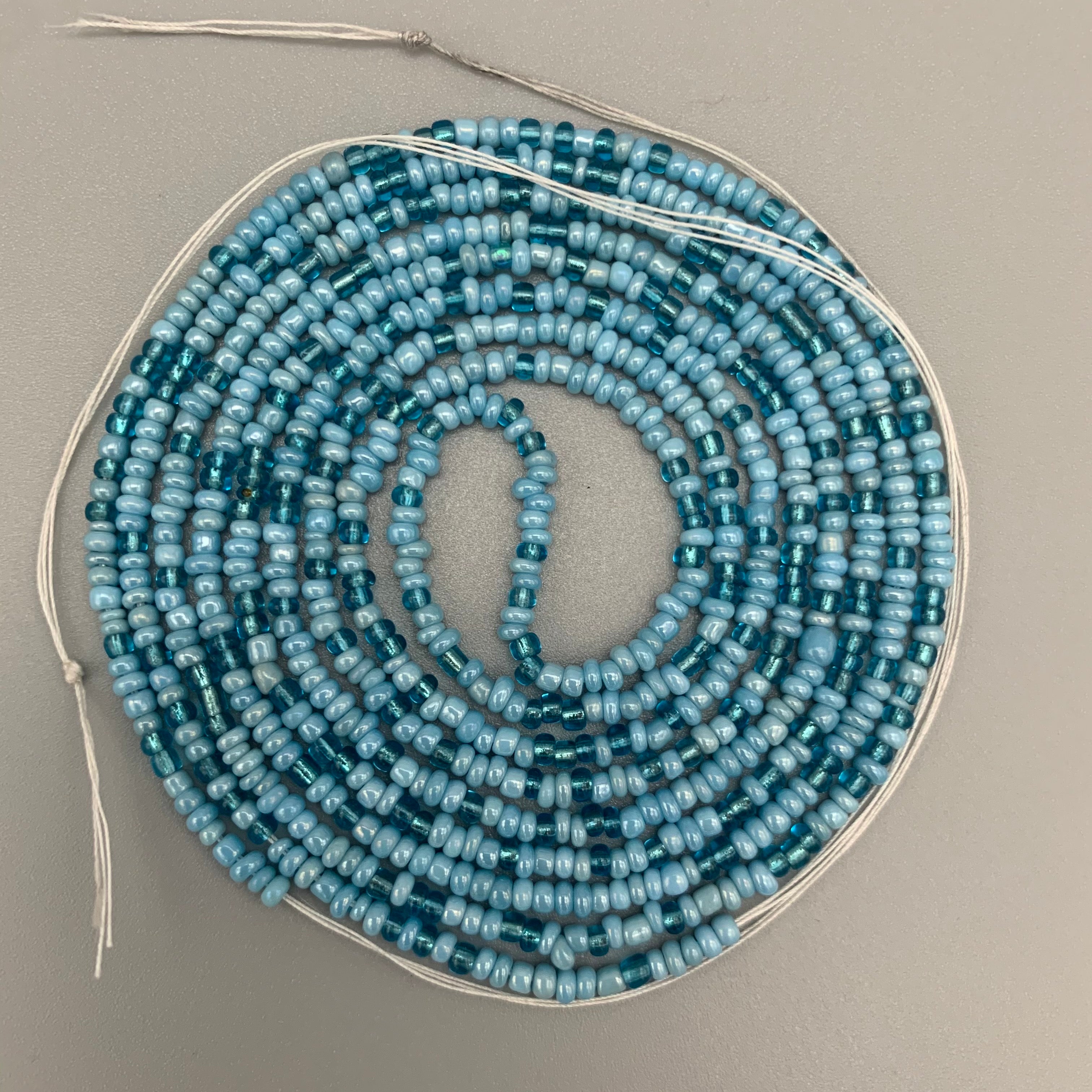 Blue Waist Beads (Small Beads)