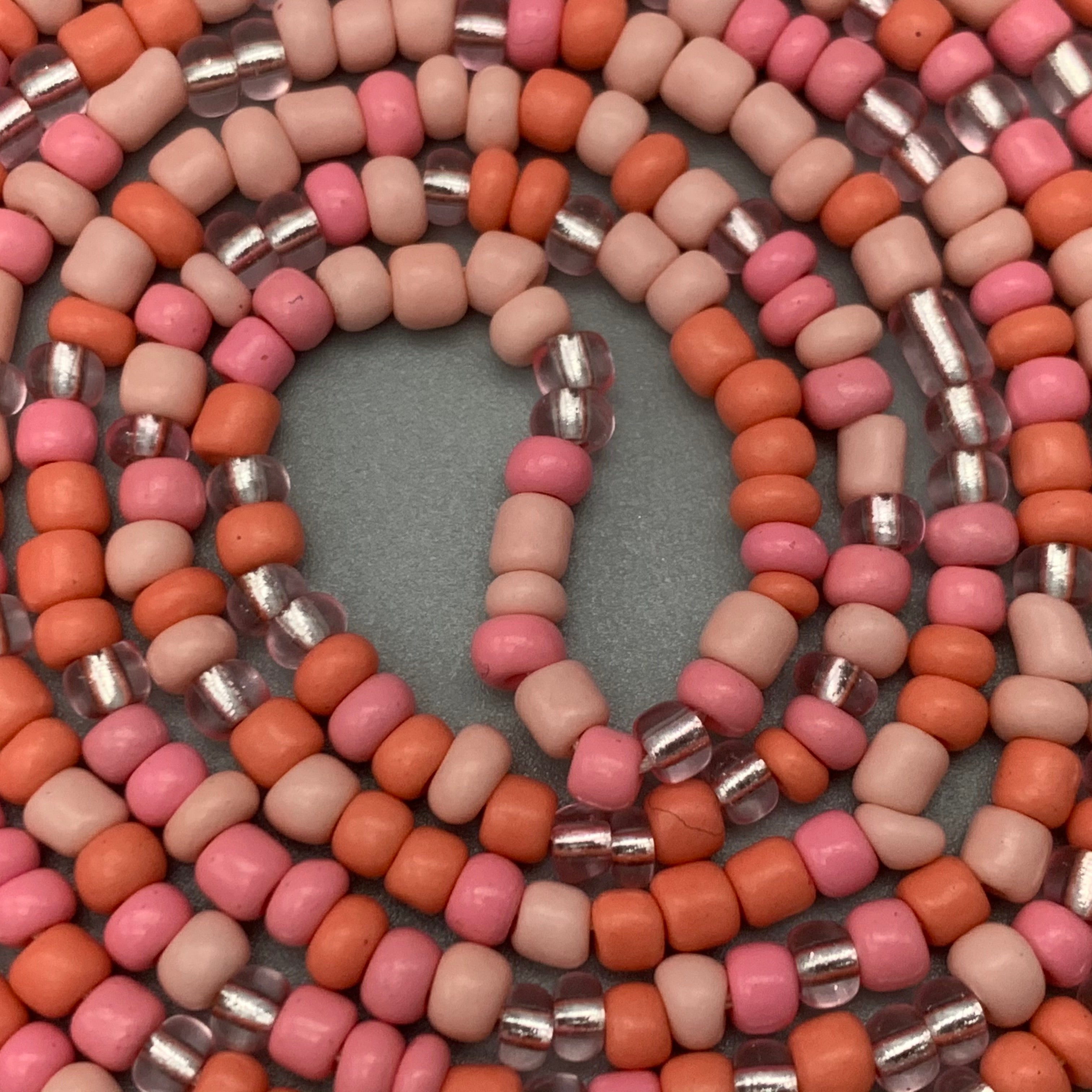 Peach Pink Waist Beads