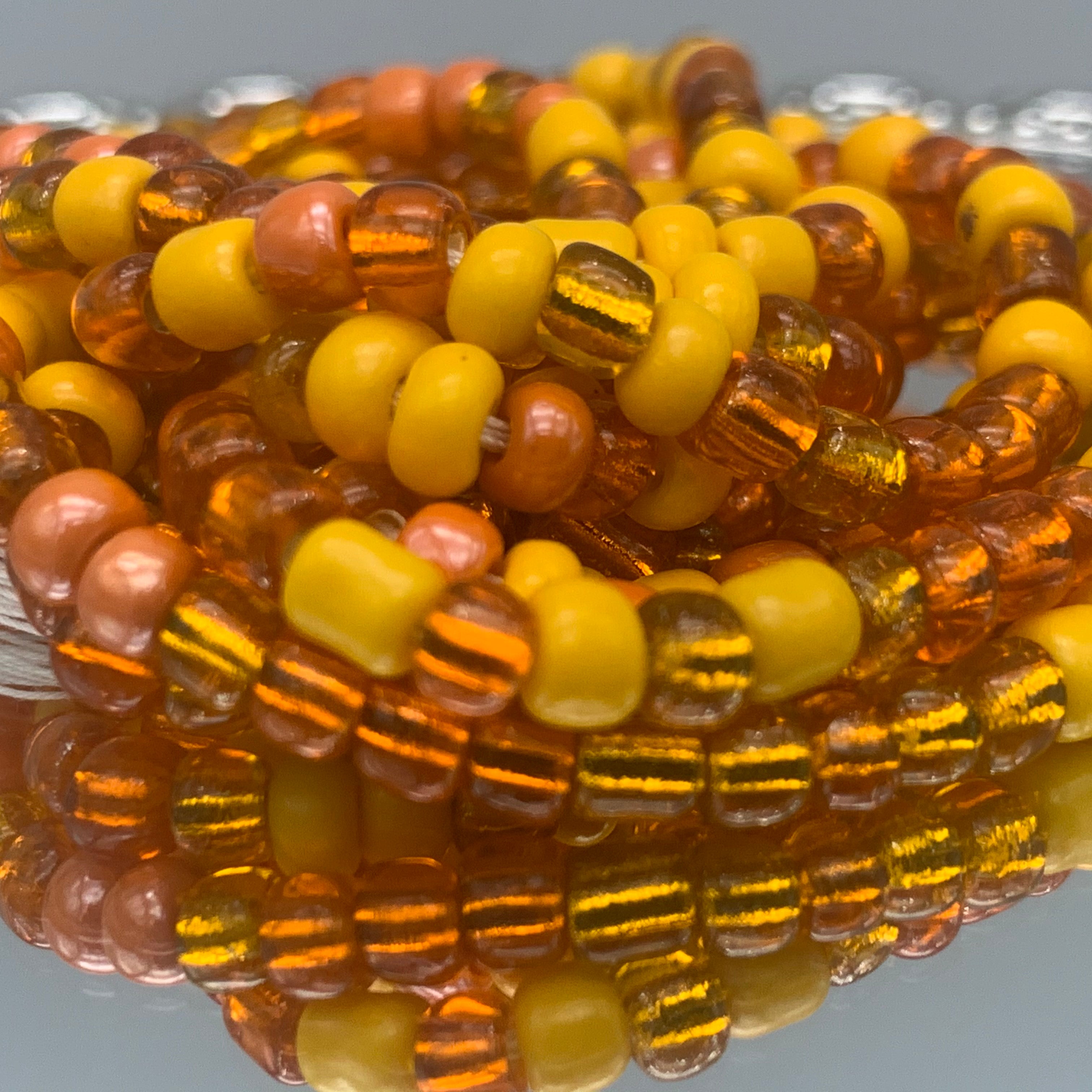 Yellow/Orange Waist Beads