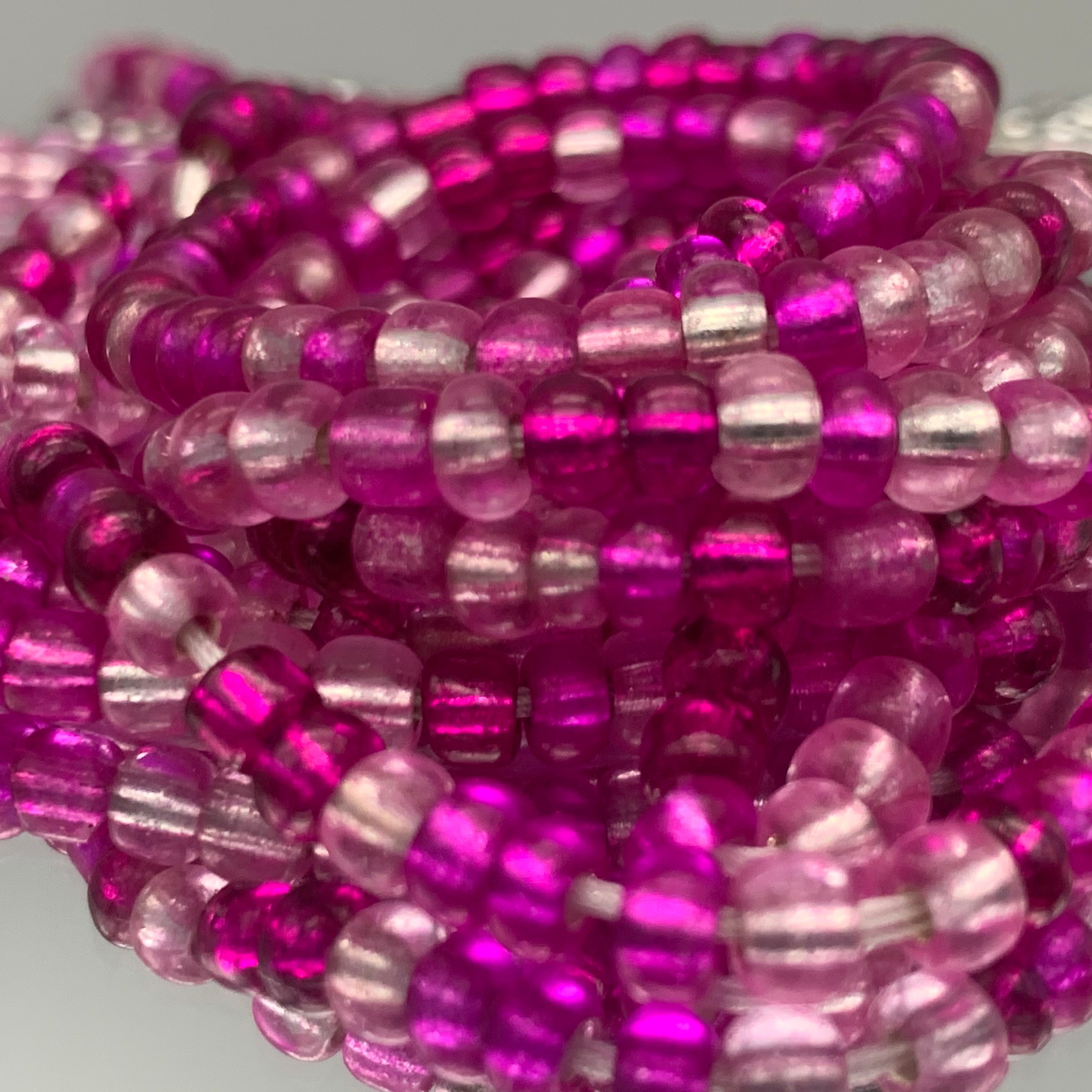 Clear Pinks Waist Beads