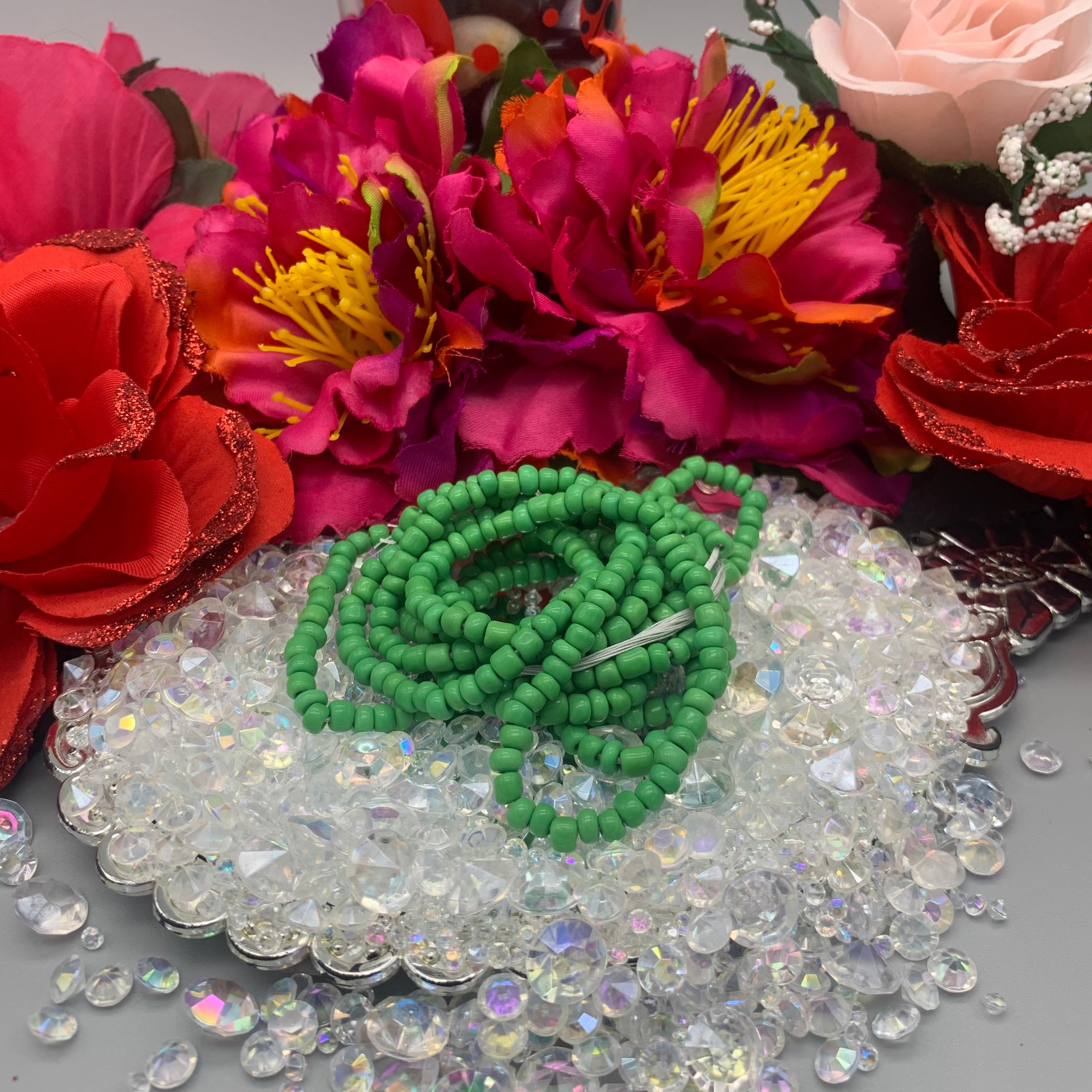 Green Waist Beads