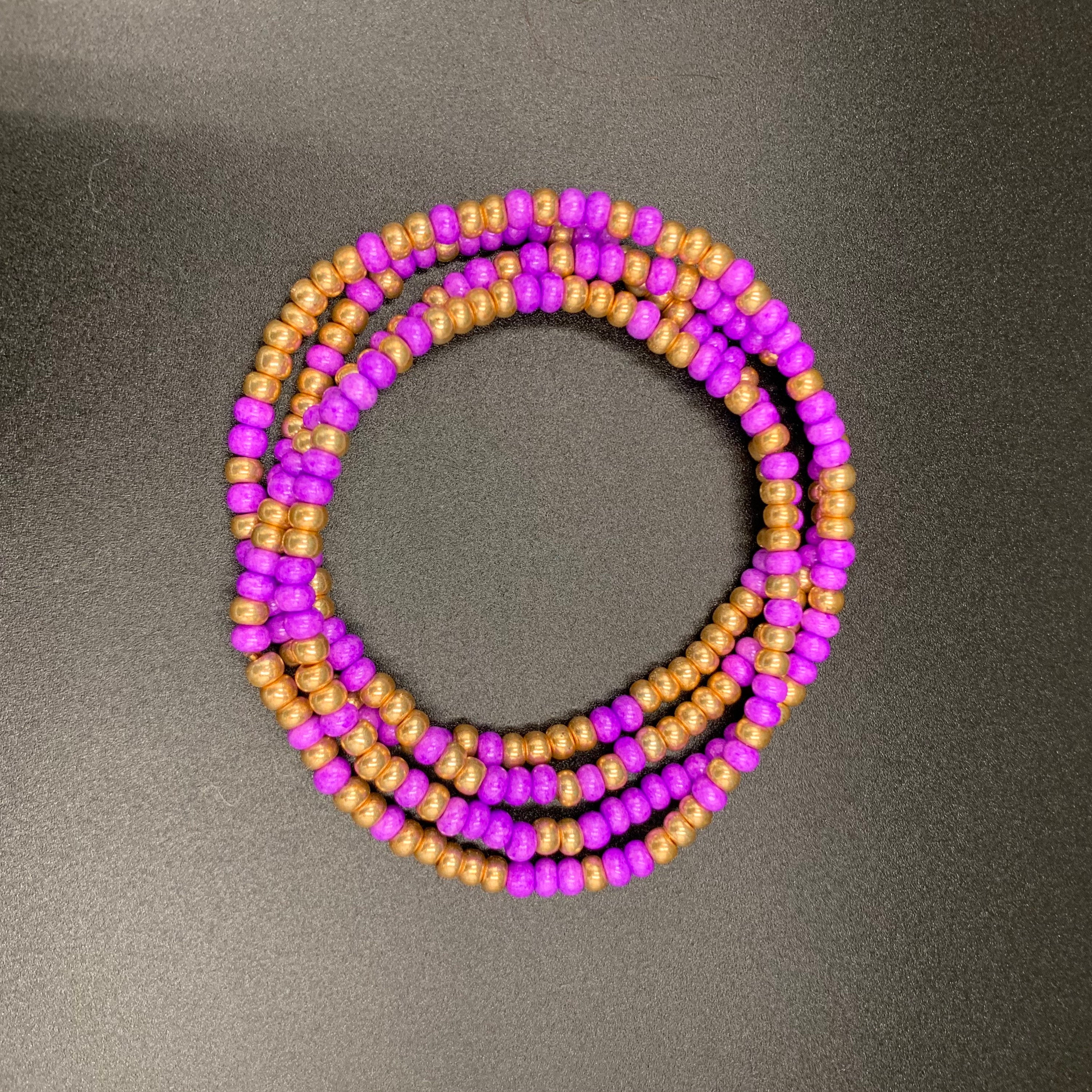 Purple & Gold Necklace