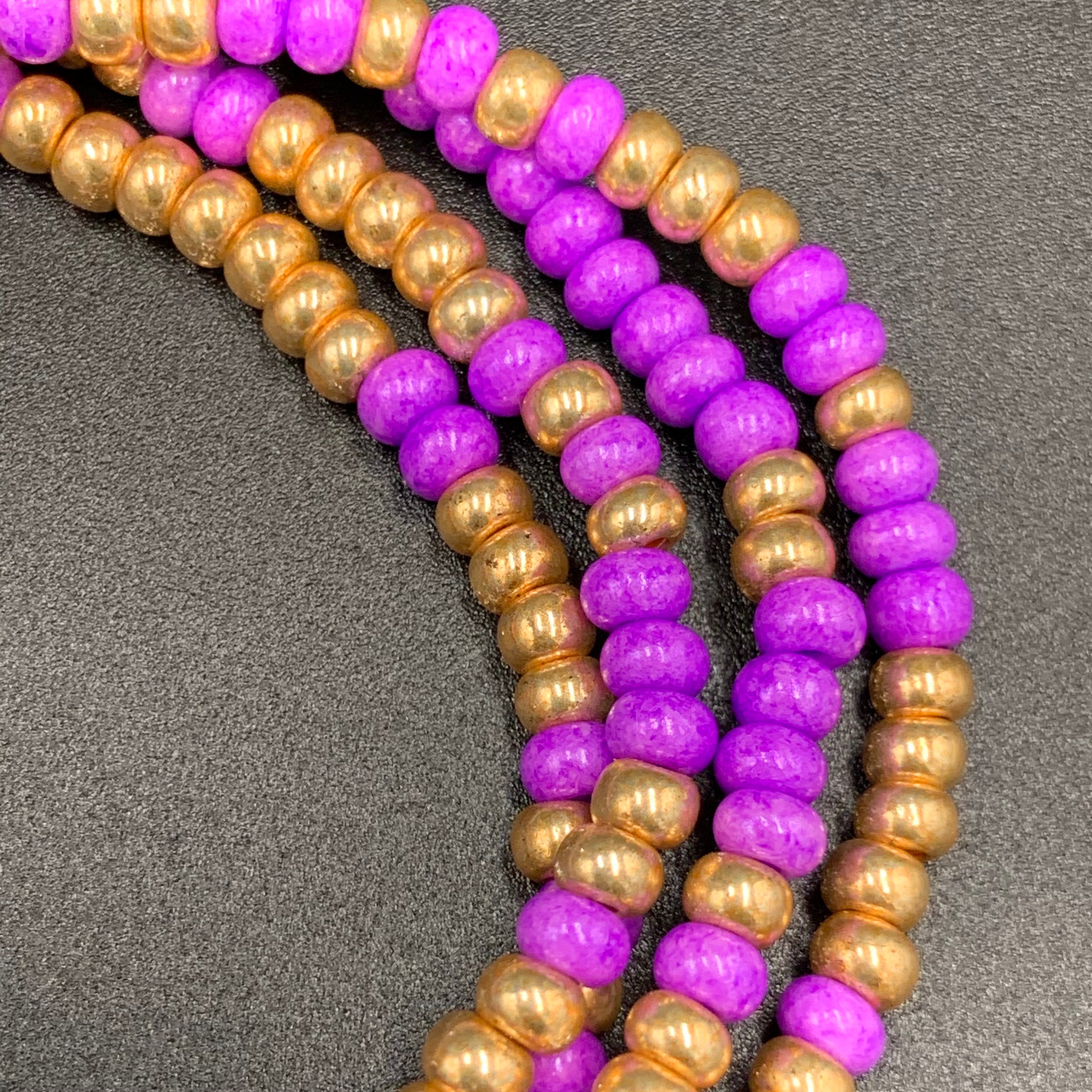 Purple & Gold Necklace