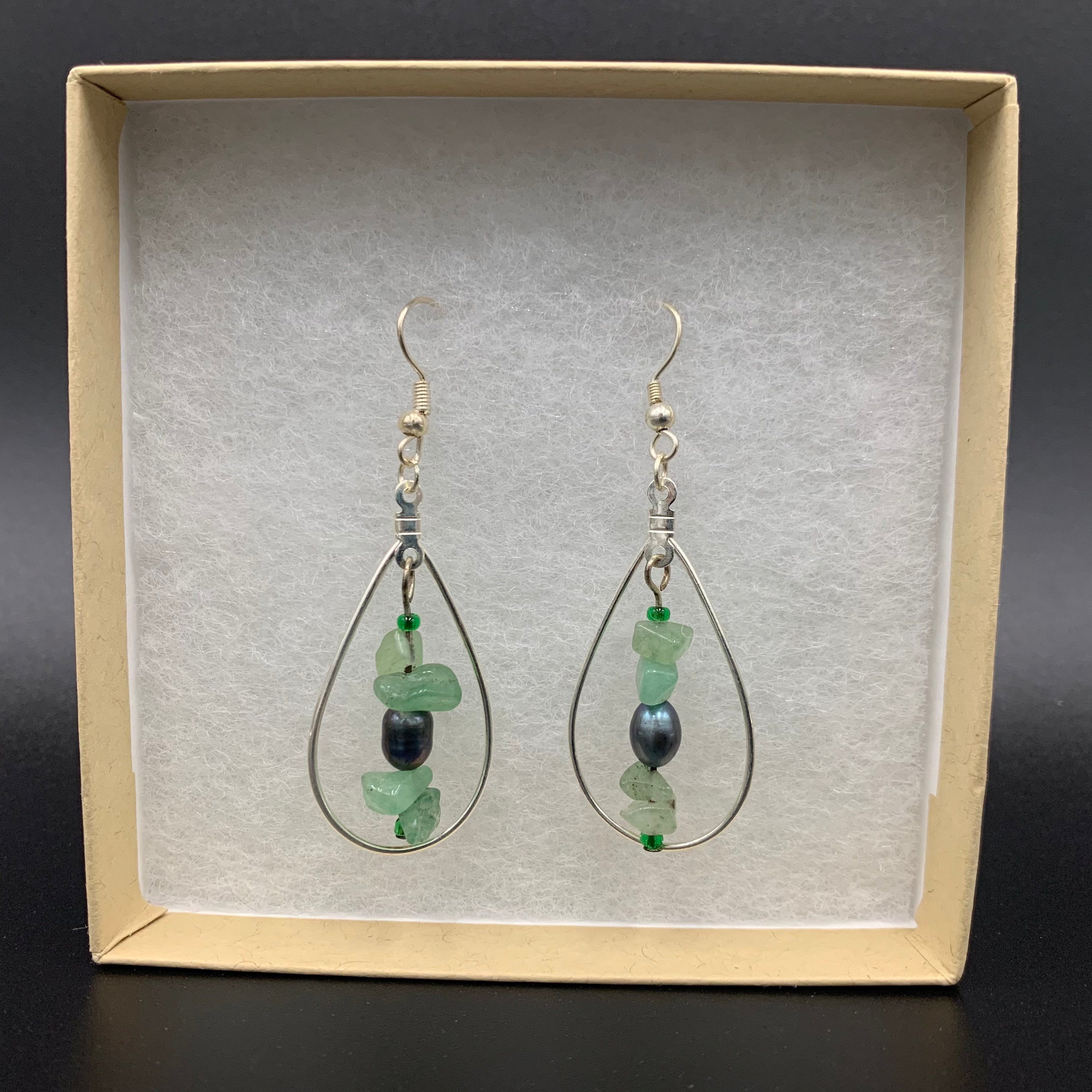 Green Necklace and Earring set