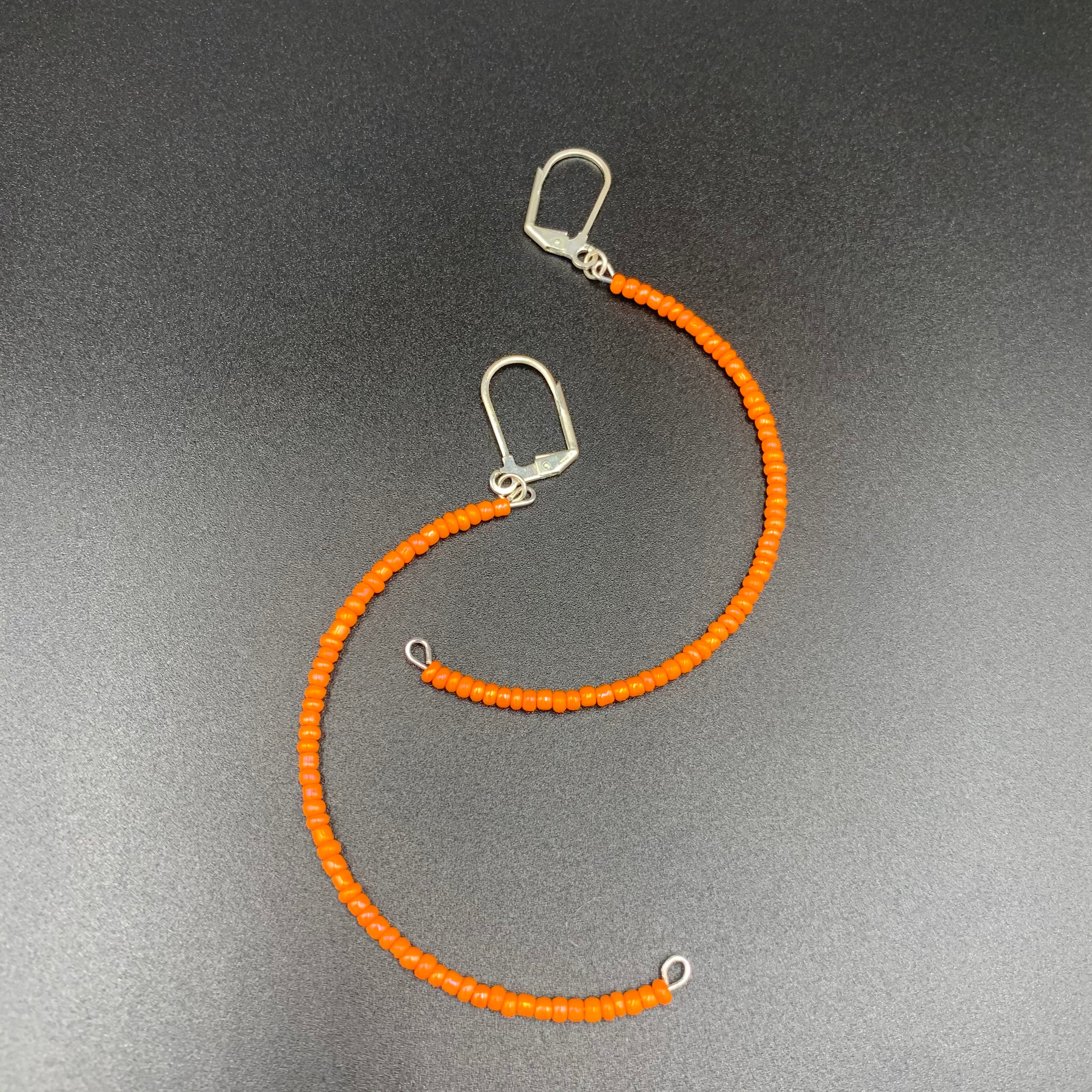Crescent Hoops: Small Orange