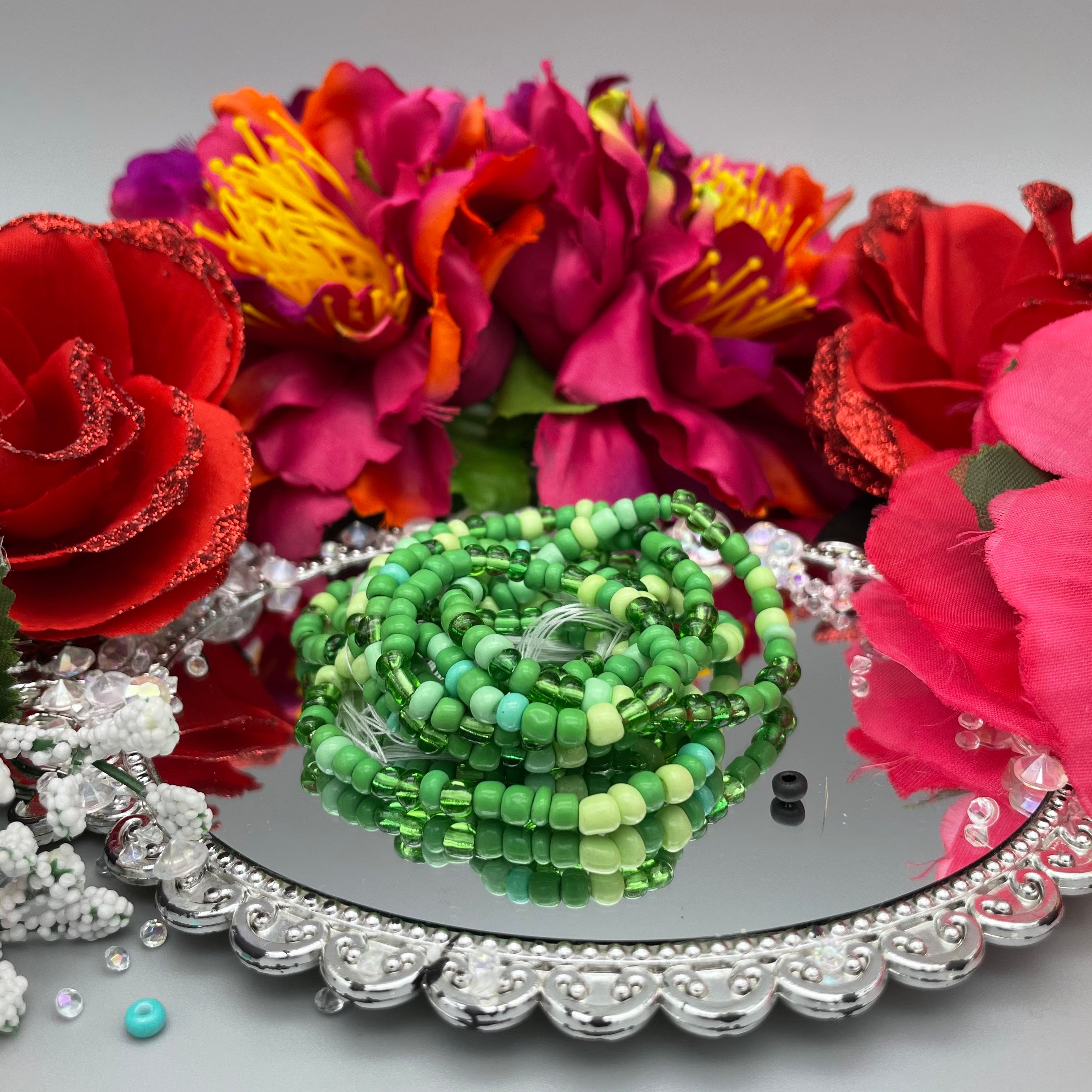 GREEN Waist Beads