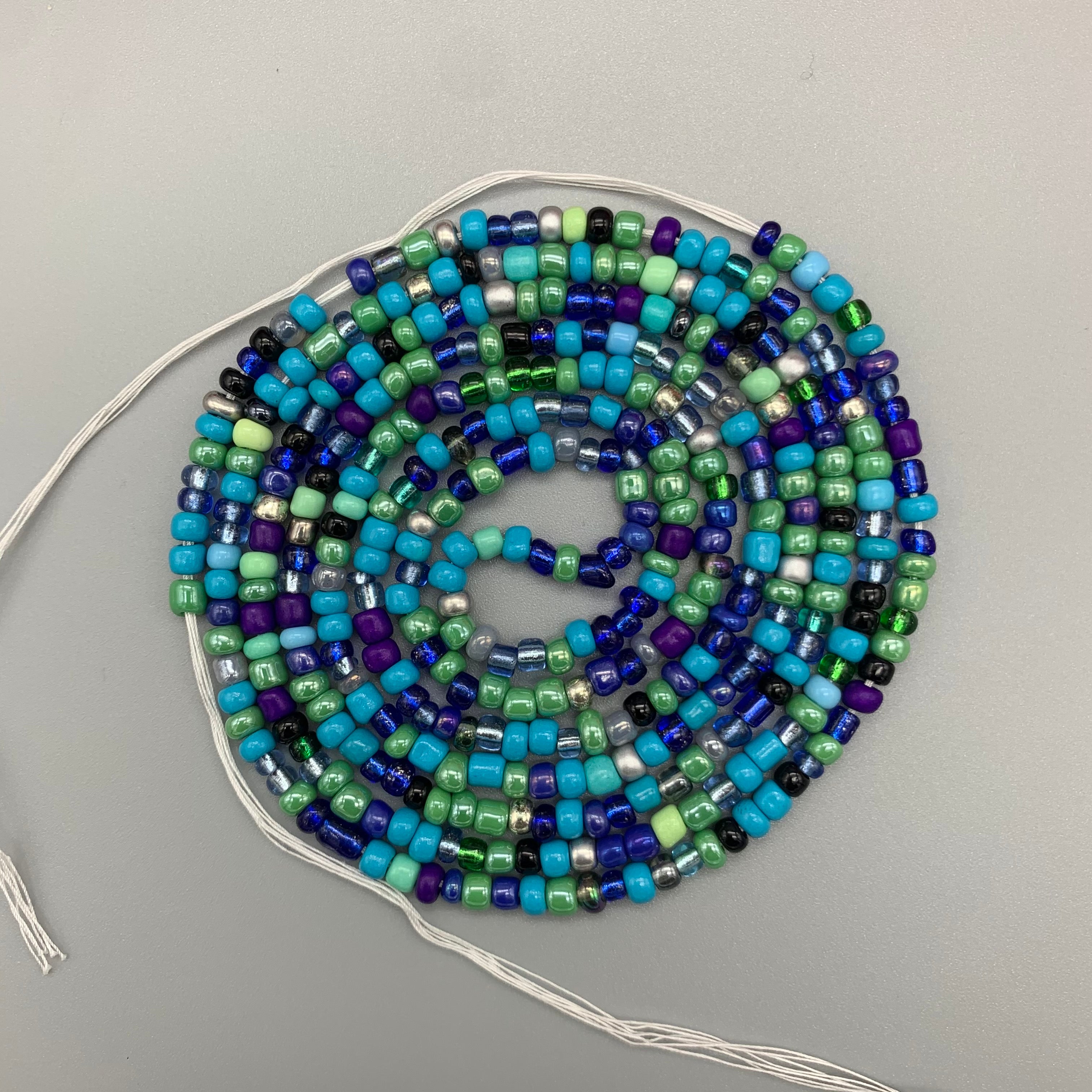 Purple Waters Waist Beads
